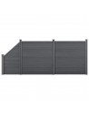 Komplet WPC Havehegn i aluminium og komposit H102 - 183 x B451 cm - Grå