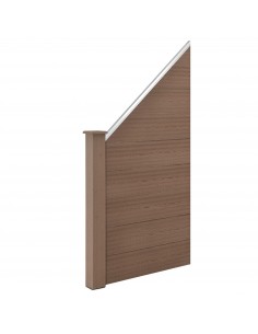 Hegn i komposit vedligeholdelsesfrit havehegn plankeværk have terrasse hund 2