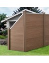 Komplet WPC Havehegn i aluminium og komposit H102 - 183 x B277 cm - Brun