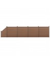 Komplet WPC Havehegn i aluminium og komposit H102 - 183 x B799 cm - Brun
