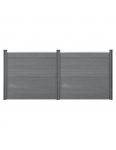 Hegn i komposit vedligeholdelsesfrit havehegn plankeværk have terrasse hund