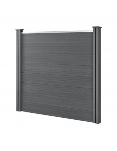 Hegn i komposit vedligeholdelsesfrit havehegn plankeværk have terrasse hund 2