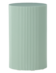 sofabord sidebord rundt stuemøbler træ søjle