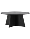 BOOT Rundt sofabord i mdf H45 x Ø100 cm - Sort
