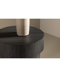 sofabord sidebord rundt stuemøbler træ søjle 2