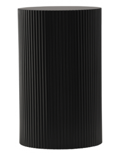 sofabord sidebord rundt stuemøbler træ søjle