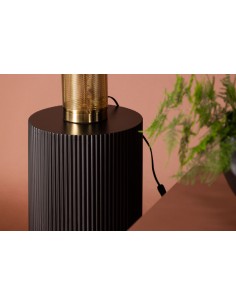 sofabord sidebord rundt stuemøbler træ søjle 2