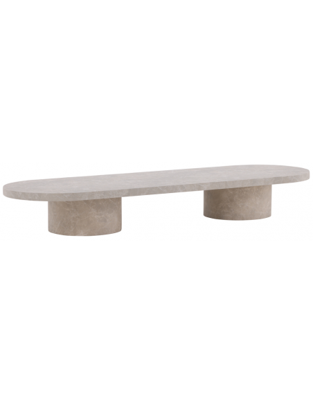 sofabord beige marmor træ