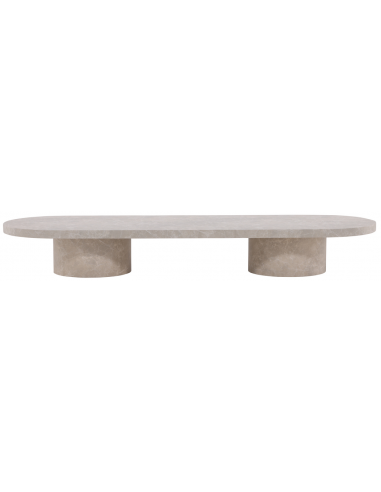 sofabord beige marmor træ