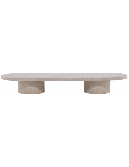 sofabord beige marmor træ