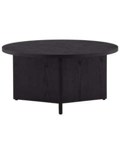 sofabord rundt runde sort