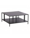 Sofabord i stål H40 x B80 x D80 cm - Sort