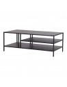 Sofabord i stål H40 x B110 x D55 cm - Sort