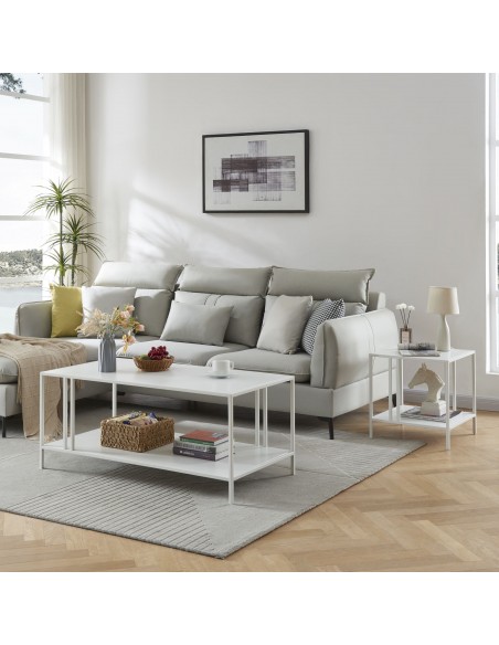 sofabord sidebord hvid stuemøbler