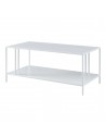 Sofabord i stål H47 x B110 x D55 cm - Hvid