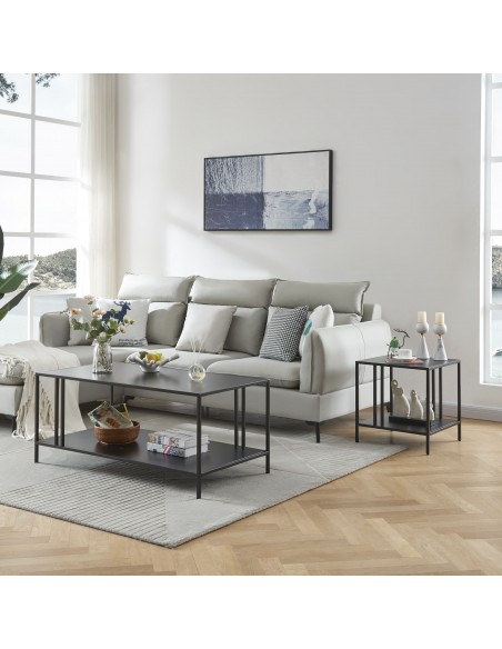 sofabord sidebord sort stuemøbler