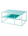 Sofabord i stål H45 x B90 x D60 cm - Mintblå