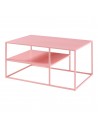 Sofabord i stål H45 x B90 x D60 cm - Rosa