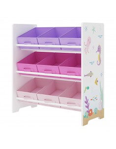 reol til børn børneværelse indretning kasser opbevaring legetøj 2