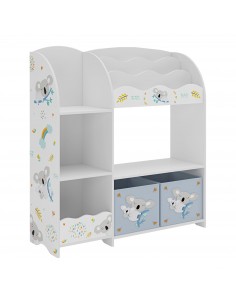 reol til børn børneværelse indretning koala kasser opbevaring legetøj