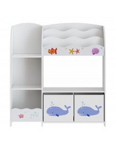 reol til børn børneværelse indretning kasser opbevaring legetøj 2