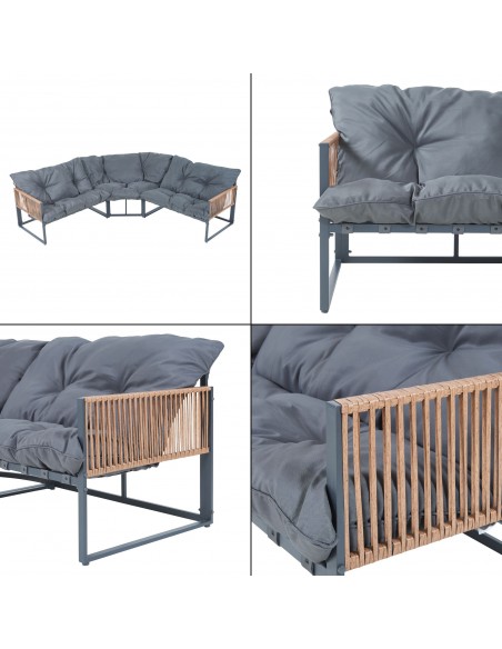 loungesæt havemøbler havesofa loungesofa udendørsmøbler