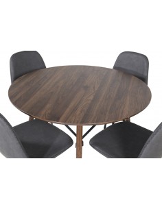 Spisebord 100 rundt moderne design træ 2