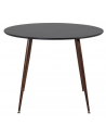 PLAY Rundt spisebord i stål og mdf Ø100 cm - Valnød/Sort
