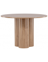 Oli spisebord i mdf og finér H75 x Ø110 cm - Brun