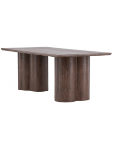 Spisebord brun stort aflangt 8 personer træ moderne design