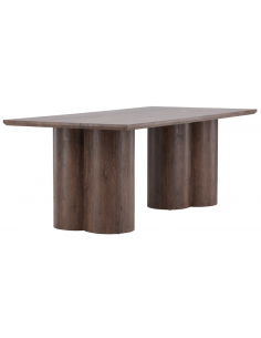 Spisebord brun stort aflangt 8 personer træ moderne design 2