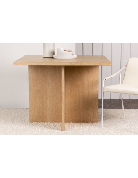 firkantet kvadratisk spisebord moderne design træ eg