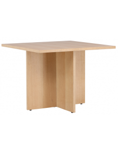 firkantet kvadratisk spisebord moderne design træ eg 2