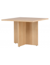LEO Firkantet spisebord i mdf 100 x 100 cm - Natur