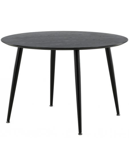 Spisebord 110 115 120 rundt moderne design sort