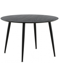 Spisebord 110 115 120 rundt moderne design sort