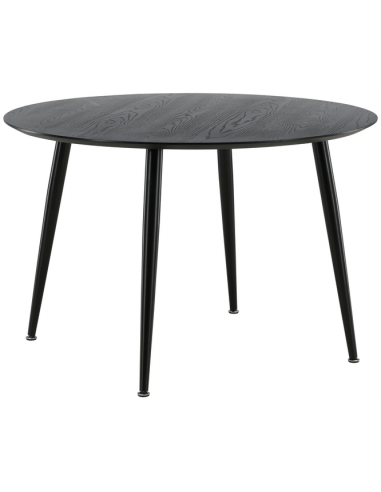 Spisebord 110 115 120 rundt moderne design sort