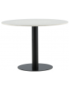 RAZZ Rundt spisebord i stål og marmor H75 x Ø106 cm - Sort/Hvid terrazzo