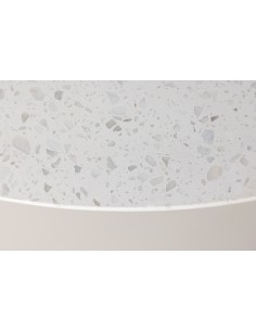 Rundt spisebord terrazzo hvid 4 personer 2