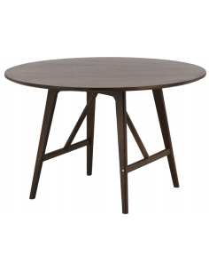 Spisebord 110 115 120 rundt moderne design brun