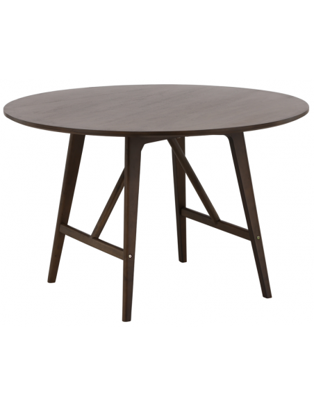 Spisebord 110 115 120 rundt moderne design brun