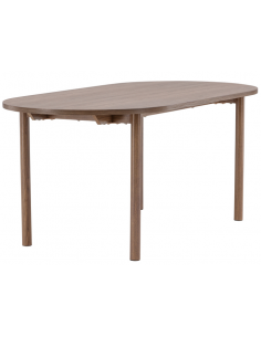 Ovalt spisebord brun 2