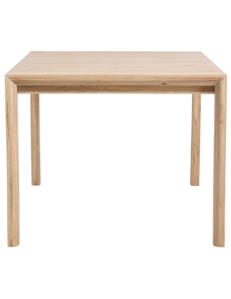 Spisebord med udtræk moderne design træ eg egetræ massivt