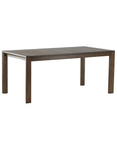 Spisebord med udtræk moderne design træ eg egetræ massivt 2