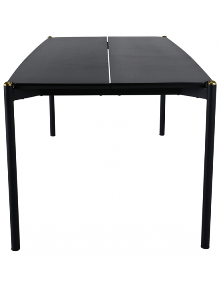 Spisebord 190 moderne design træ sort 6 stole personer