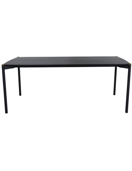 Spisebord 190 moderne design træ sort 6 stole personer