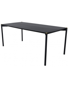 Spisebord 190 moderne design træ sort 6 stole personer