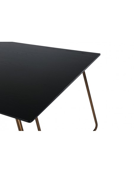 Spisebord 190 moderne design træ sort 6 stole personer