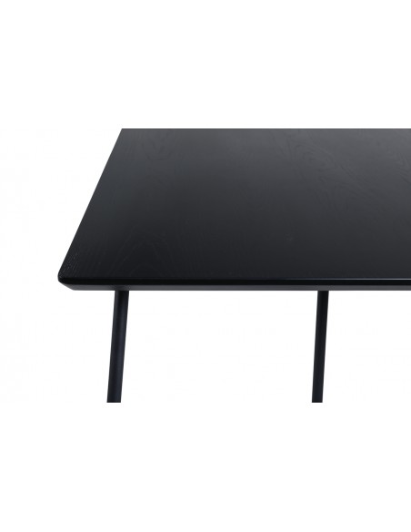 Spisebord 190 moderne design træ sort 6 stole personer