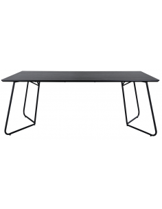 Spisebord 190 moderne design træ sort 6 stole personer 2